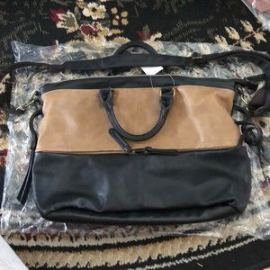 MARKED DOWN NEW: Large black crossbody Handbag